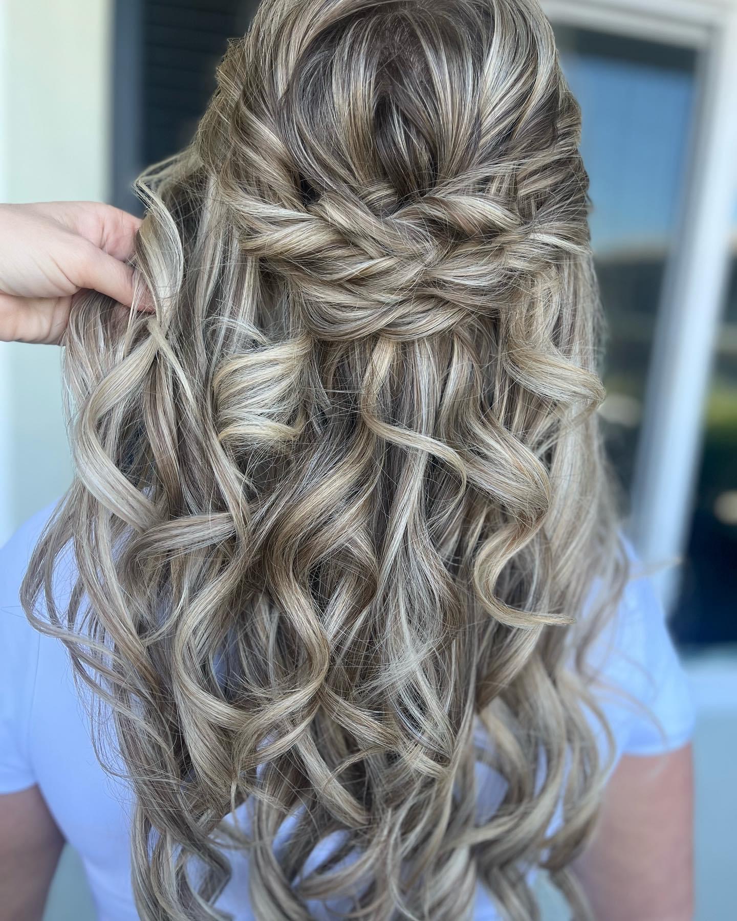 Salon Thrive bridal hair — San Diego wedding styling